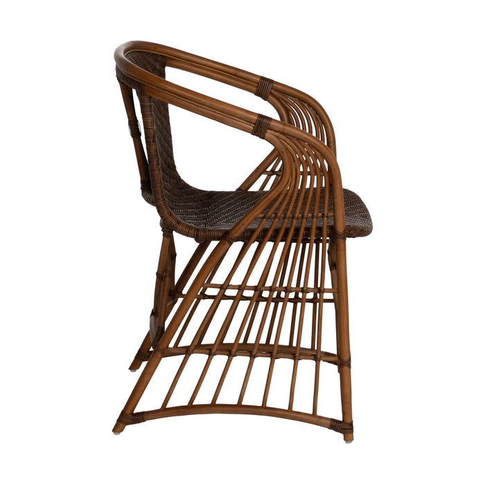 Natural Rattan Armchair Decoration 57 X 59 X 84 Cm