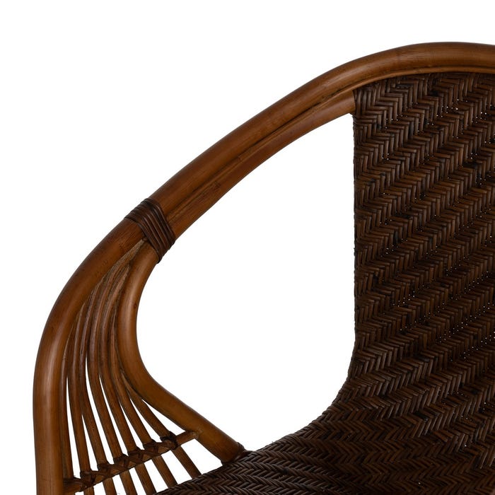 Natural Rattan Armchair Decoration 57 X 59 X 84 Cm