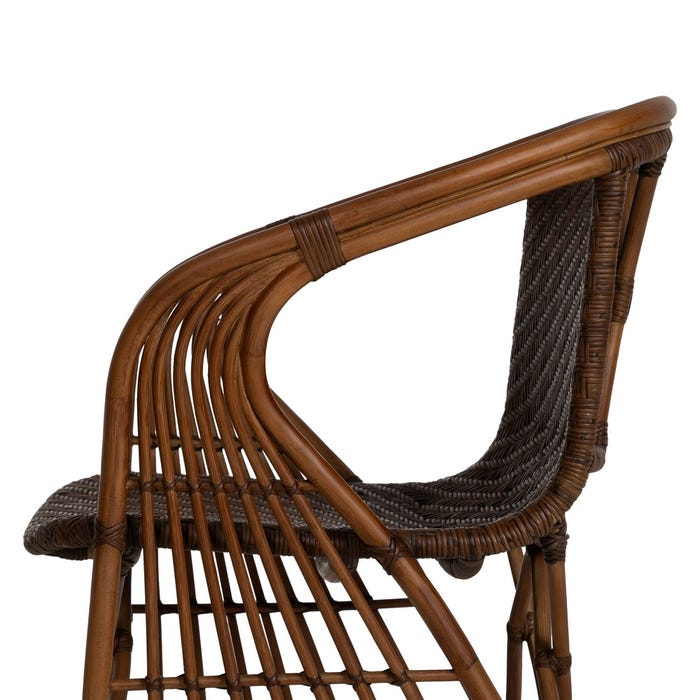 Natural Rattan Armchair Decoration 57 X 59 X 84 Cm