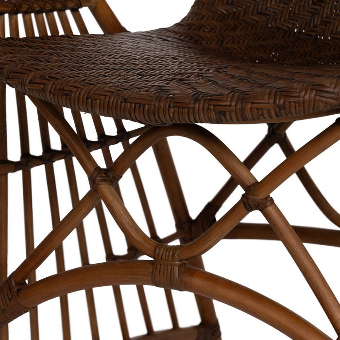 Natural Rattan Armchair Decoration 57 X 59 X 84 Cm