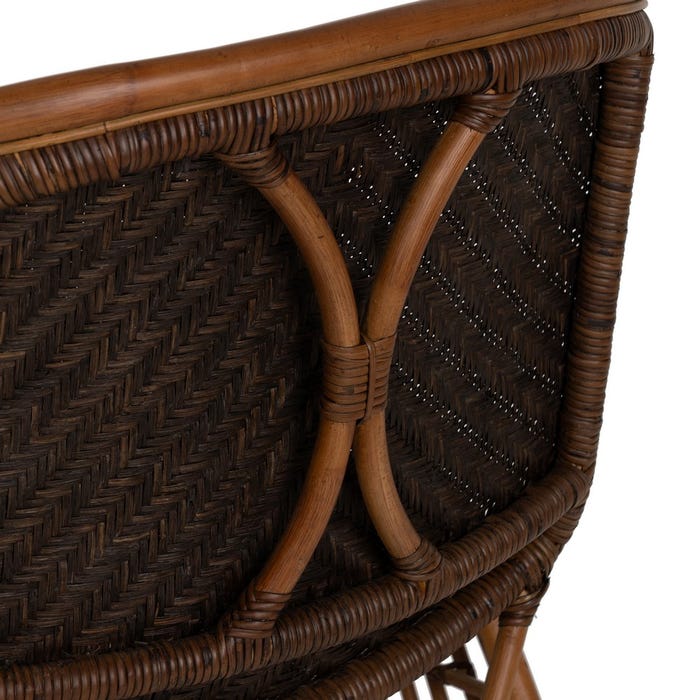 Natural Rattan Armchair Decoration 57 X 59 X 84 Cm