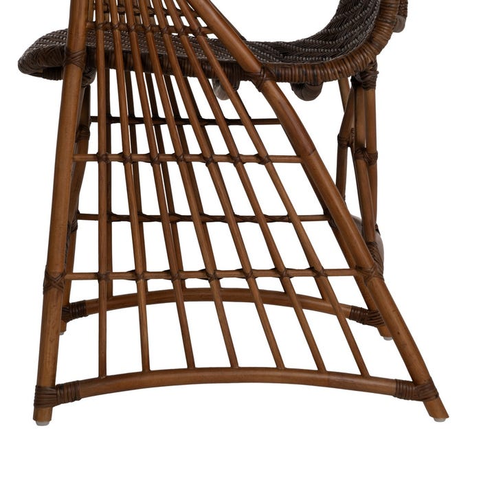 Natural Rattan Armchair Decoration 57 X 59 X 84 Cm
