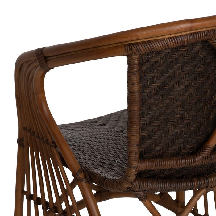 Natural Rattan Armchair Decoration 57 X 59 X 84 Cm