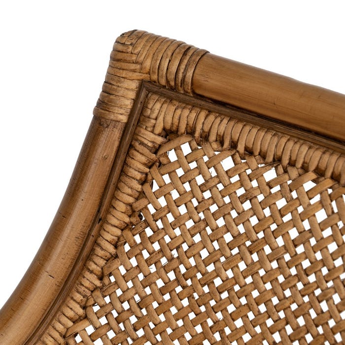 Brown Rattan Armchair Decoration 56 X 54 X 84 Cm