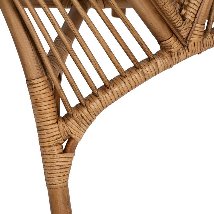 Brown Rattan Armchair Decoration 56 X 54 X 84 Cm
