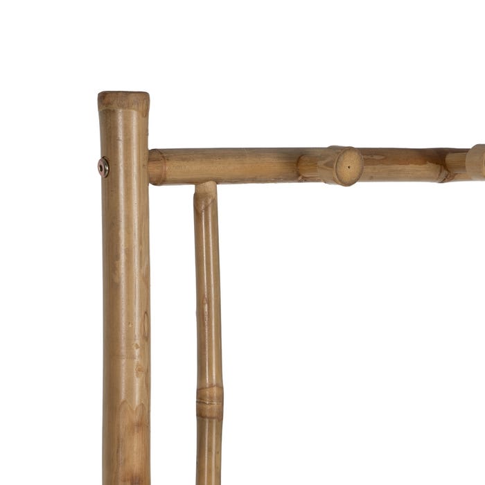 Cabide de corredor de bambu natural 70 x 32 x 175 cm