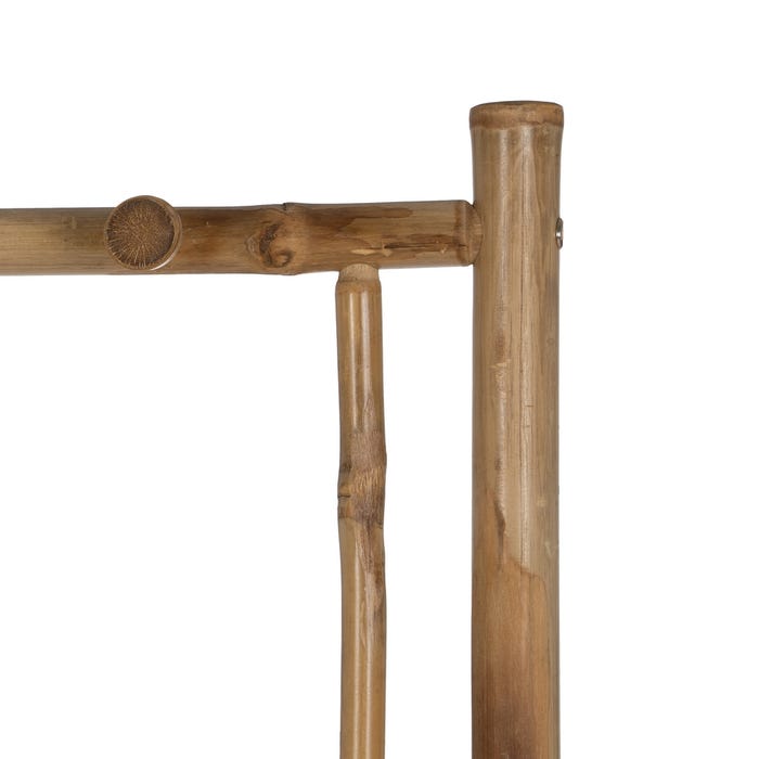 Cabide de corredor de bambu natural 70 x 32 x 175 cm