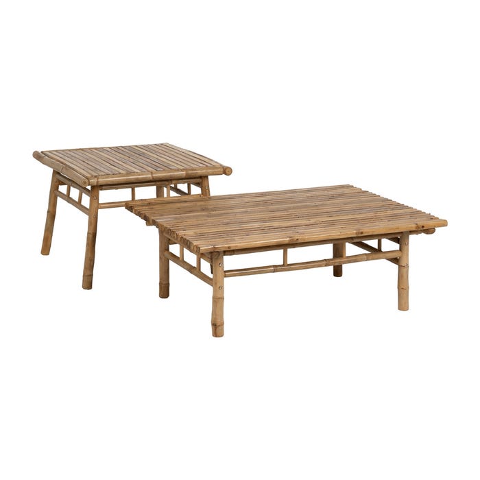 Mesa Centro Natural Bambú 65 X 65 X 46 Cm