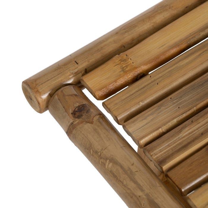 Mesa Centro Natural Bambú 65 X 65 X 46 Cm