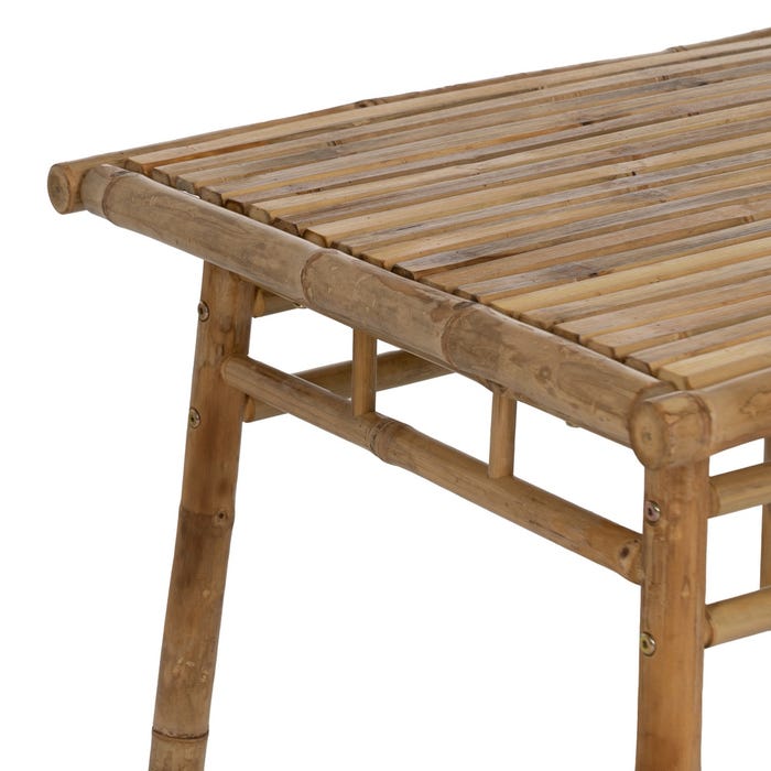 Mesa Centro Natural Bambú 65 X 65 X 46 Cm