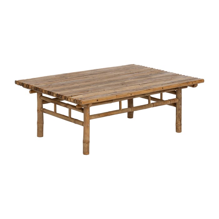 Mesa Centro Natural Bambú 100 X 70 X 36 Cm