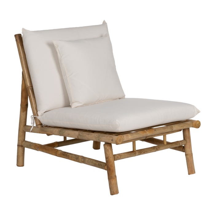 Natural Bamboo Armchair 65 X 86 X 81 Cm