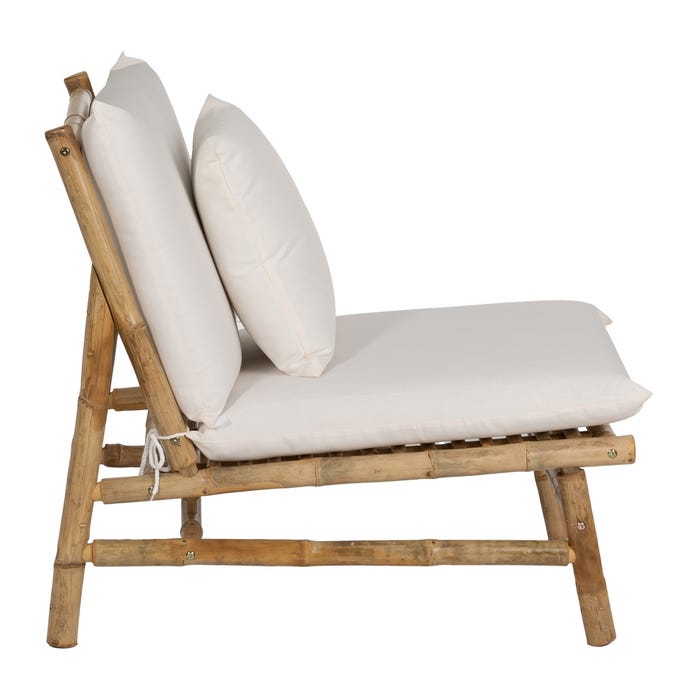Natural Bamboo Armchair 65 X 86 X 81 Cm