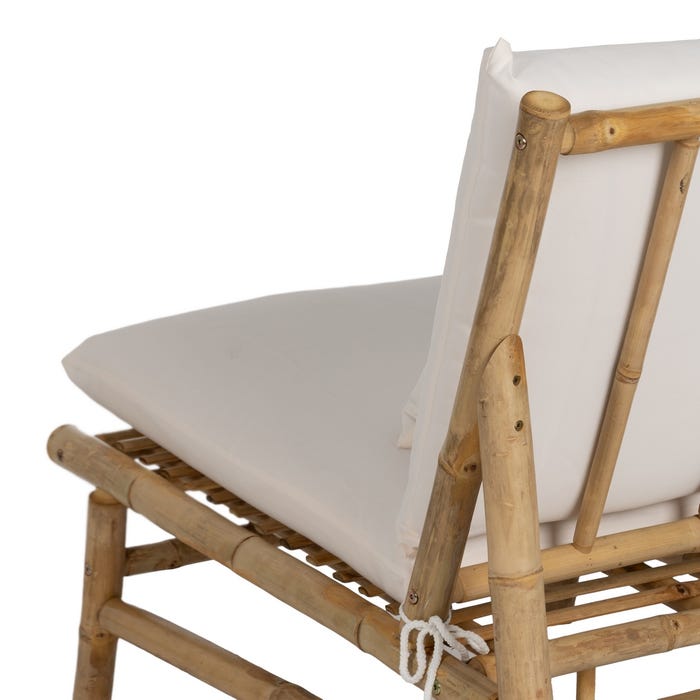 Natural Bamboo Armchair 65 X 86 X 81 Cm