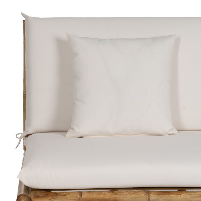 Sofá 2 Plazas Natural Bambú 135 X 86 X 81 Cm