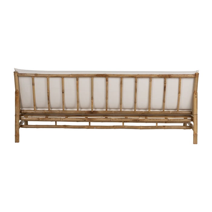 Sofá 3 Plazas Natural Bambú 200 X 86 X 81 Cm