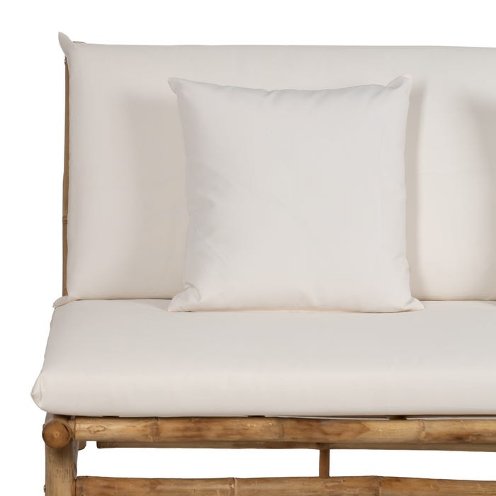 Sofá 3 Plazas Natural Bambú 200 X 86 X 81 Cm
