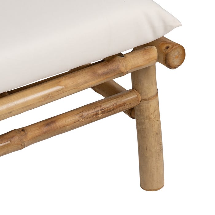 Sofá 3 Plazas Natural Bambú 200 X 86 X 81 Cm