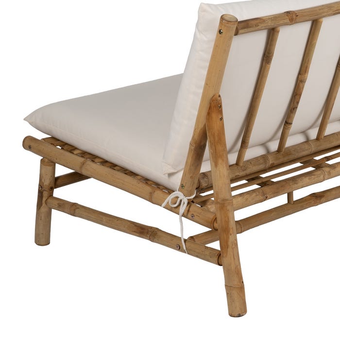 Sofá 3 Plazas Natural Bambú 200 X 86 X 81 Cm