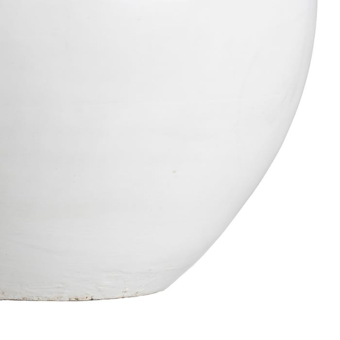 Jarrón Blanco Terracota Decoración 29 X 31 X 30 Cm