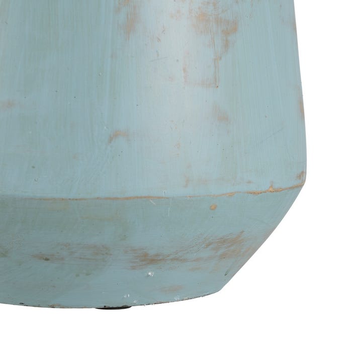 Jarrón Turquesa Terracota Decoración 25 X 27 X 45 Cm