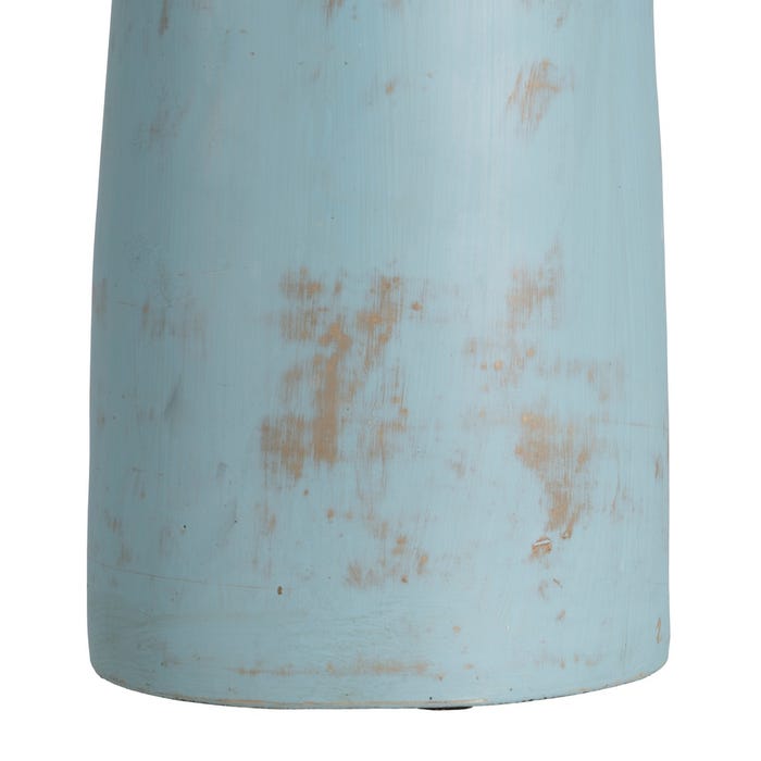 Jarrón Turquesa Terracota Decoración 23 X 25 X 64 Cm