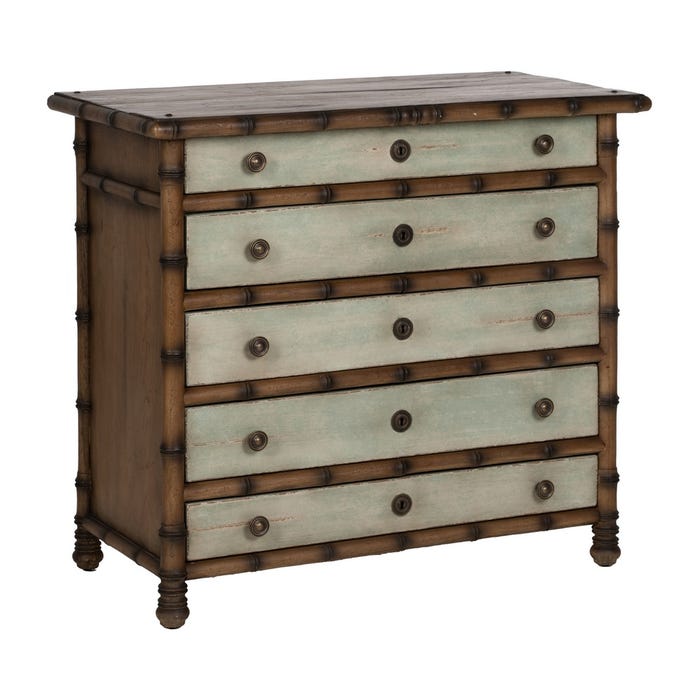 Cómoda Madera Mindi Dormitorio 95 X 45 X 85 Cm