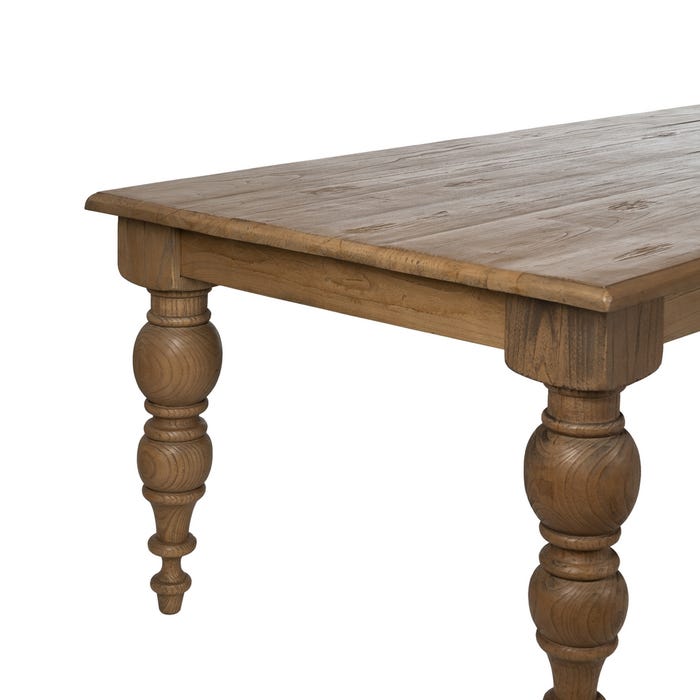 Mesa Comedor Madera De Roble Salón 300 X 98 X 77 Cm