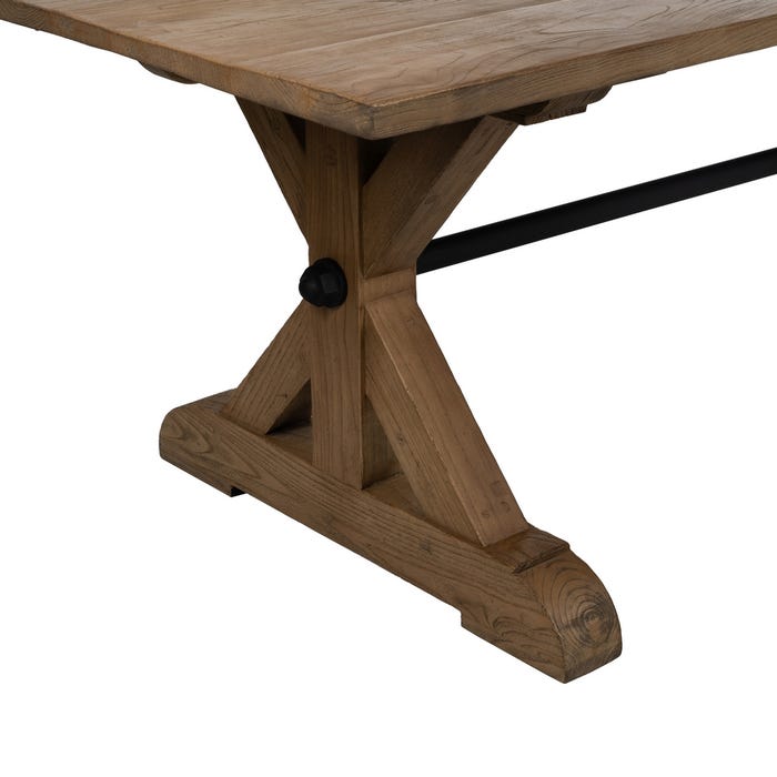 Mesa Comedor Madera De Roble Salón 300 X 98 X 76 Cm