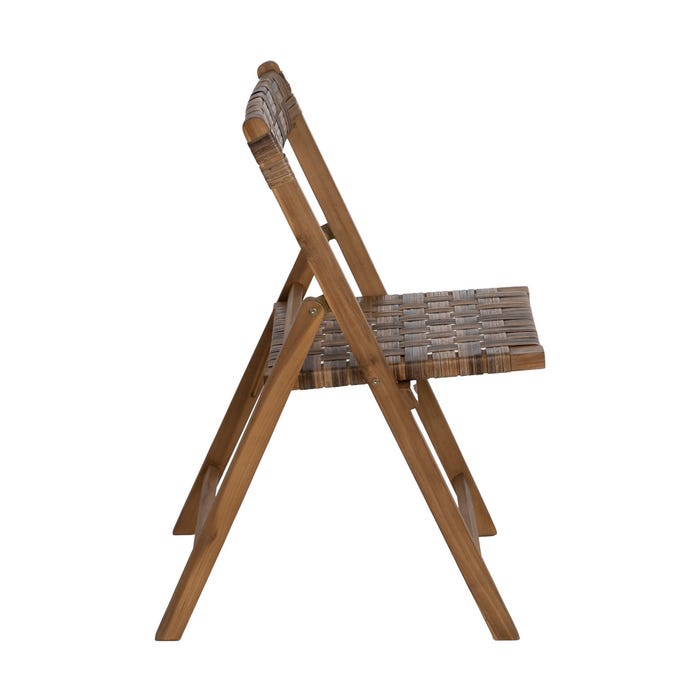 Natural Wood Folding Chair Contract 51 X 60 X 80.50 Cm