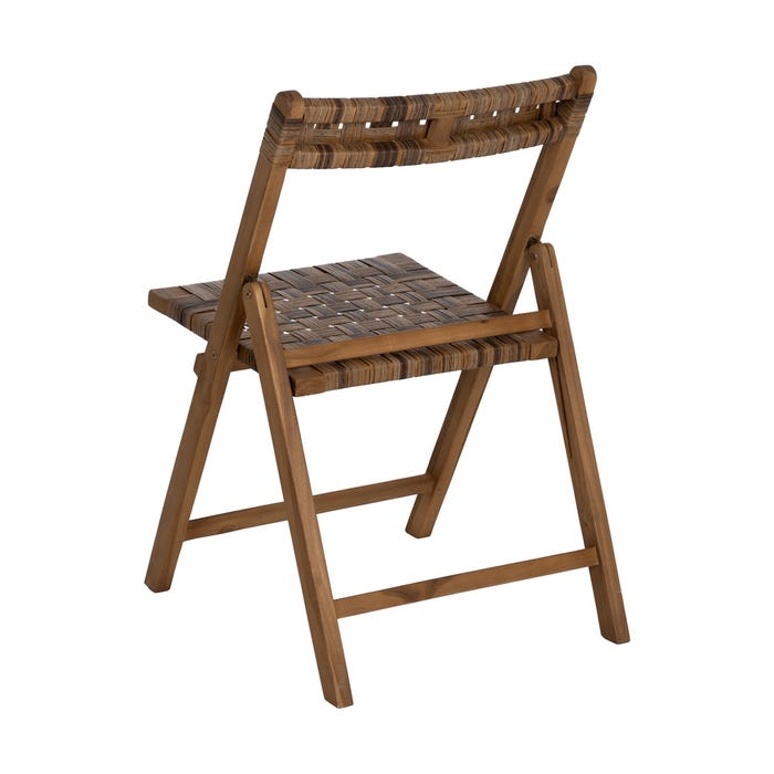 Natural Wood Folding Chair Contract 51 X 60 X 80.50 Cm