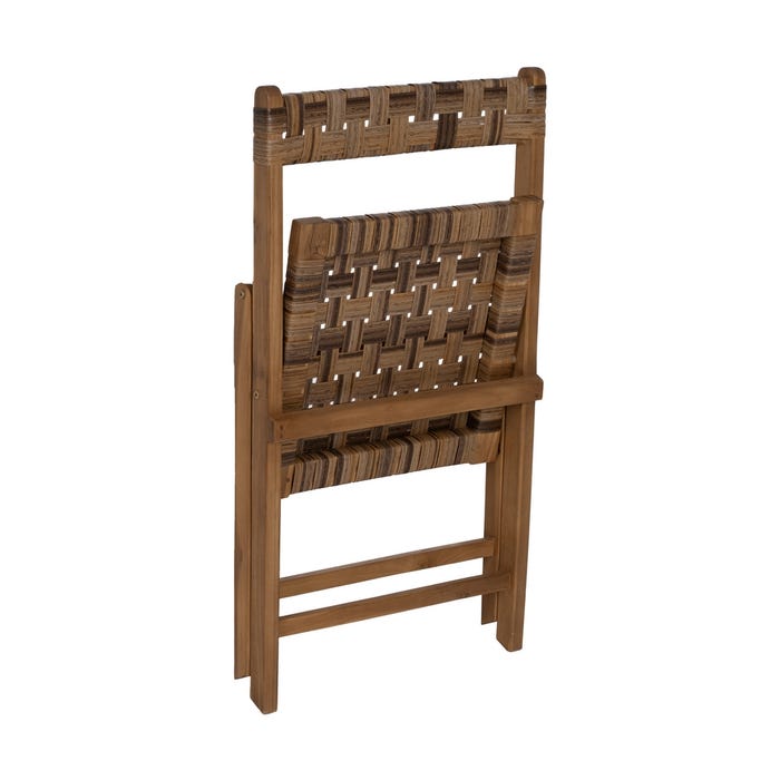 Natural Wood Folding Chair Contract 51 X 60 X 80.50 Cm