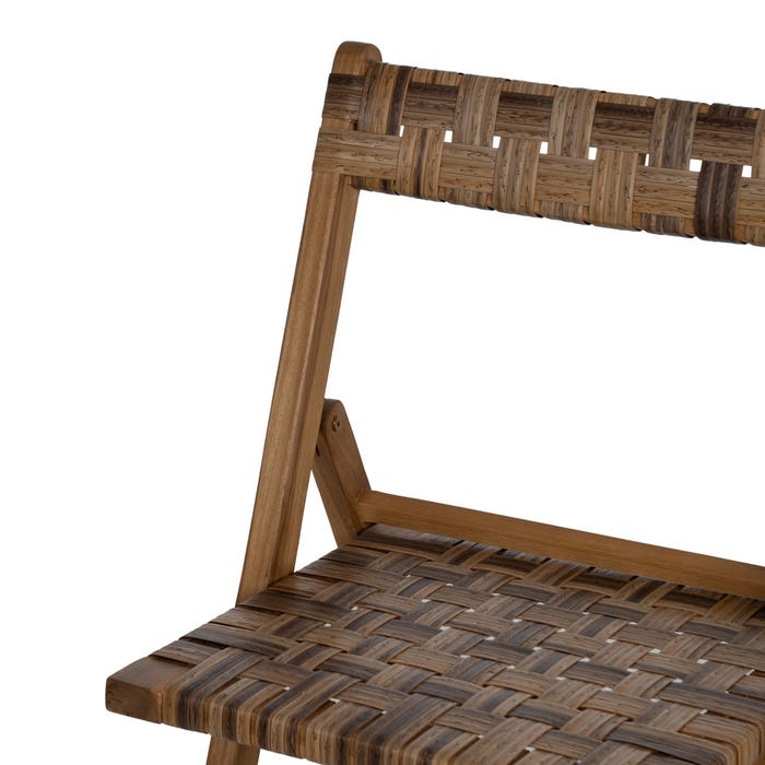 Natural Wood Folding Chair Contract 51 X 60 X 80.50 Cm
