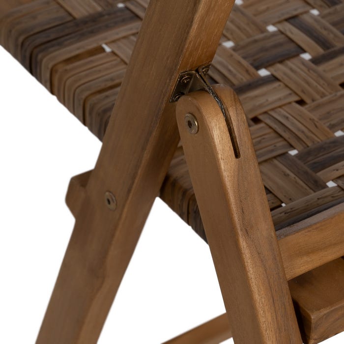 Natural Wood Folding Chair Contract 51 X 60 X 80.50 Cm
