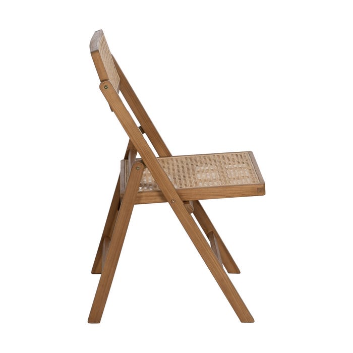 Natural Wood Contract Folding Chair 49 x 59 x 87 cm
