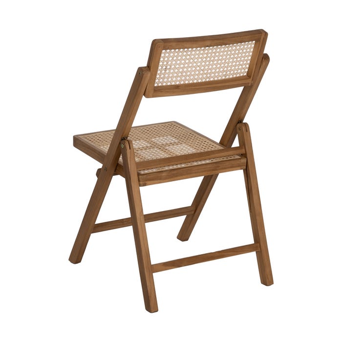 Natural Wood Contract Folding Chair 49 x 59 x 87 cm