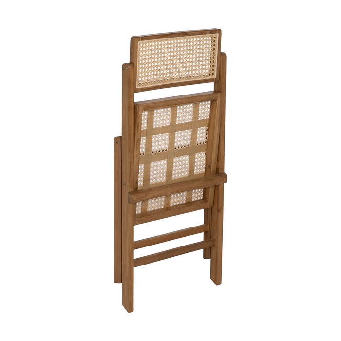 Natural Wood Contract Folding Chair 49 x 59 x 87 cm