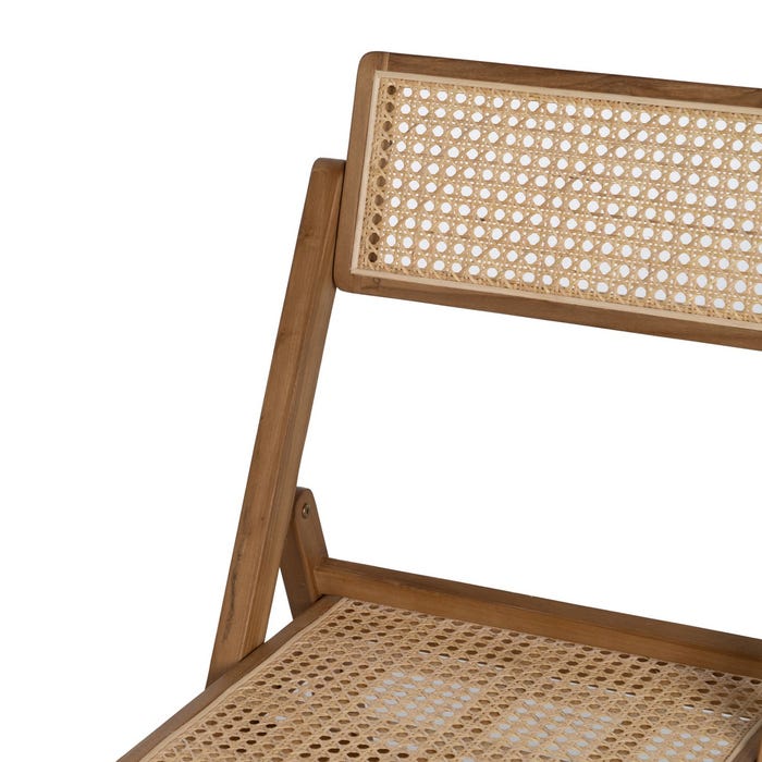 Natural Wood Contract Folding Chair 49 x 59 x 87 cm