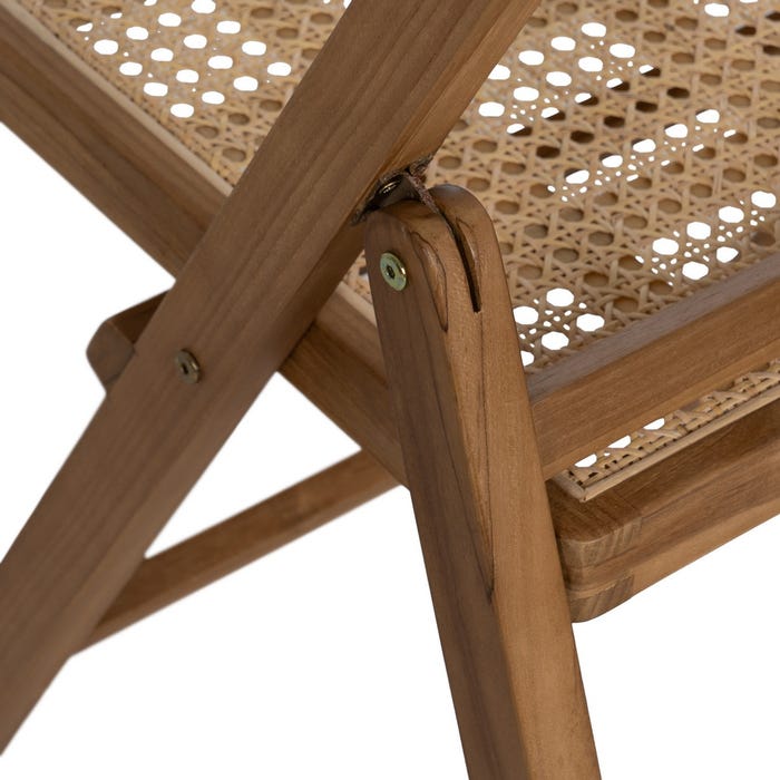 Natural Wood Contract Folding Chair 49 x 59 x 87 cm