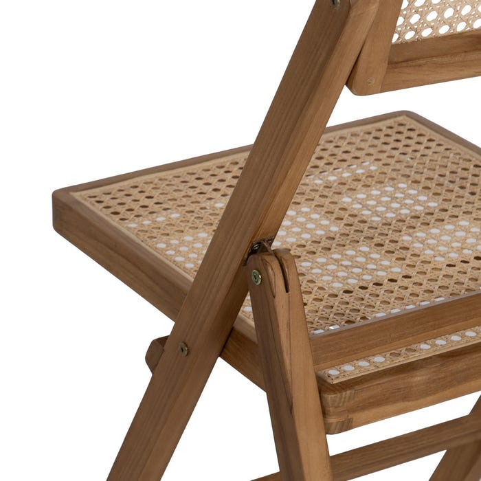 Natural Wood Contract Folding Chair 49 x 59 x 87 cm