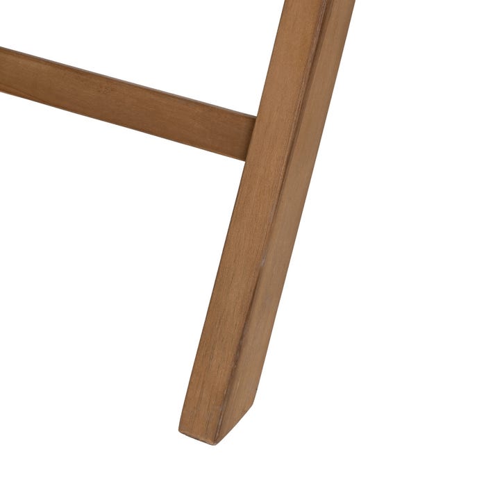 Natural-Black Wood Folding Chair 49 X 58 X 87.50 Cm