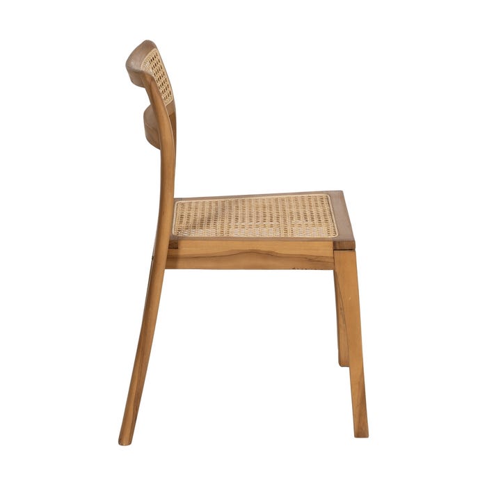 Natural Contract Wood Chair 55 X 53 X 79.50 Cm