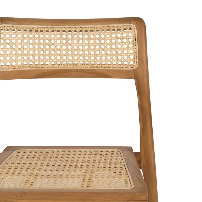 Natural Contract Wood Chair 55 X 53 X 79.50 Cm