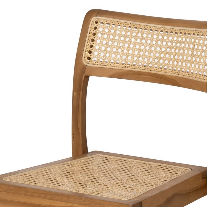 Natural Contract Wood Chair 55 X 53 X 79.50 Cm