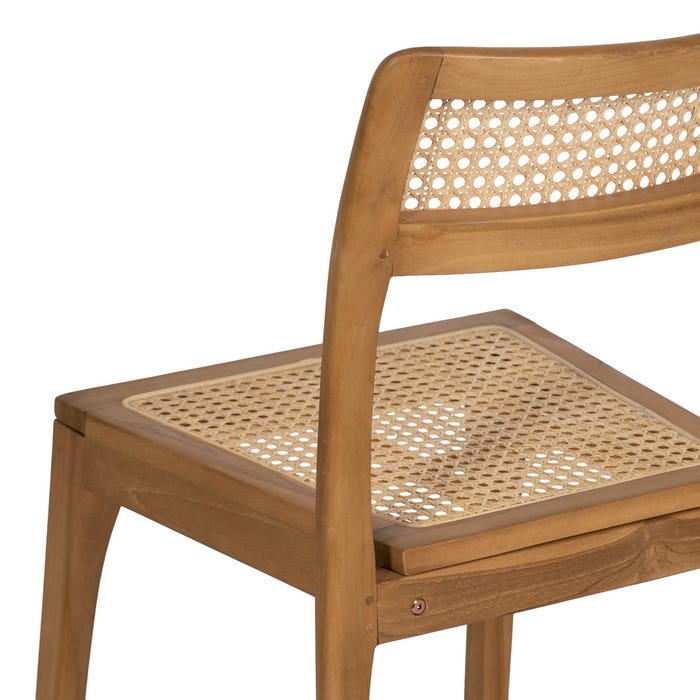 Natural Contract Wood Chair 55 X 53 X 79.50 Cm