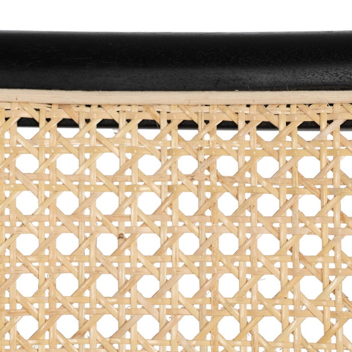 Natural-Black Contract Wood Chair 55 X 53 X 79.50 Cm