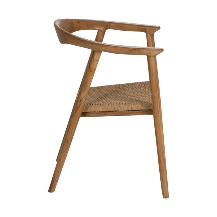 Natural Wood Chair 65 X 57 X 76 Cm