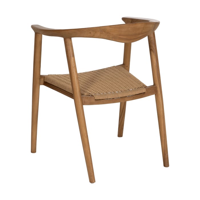 Natural Wood Chair 65 X 57 X 76 Cm