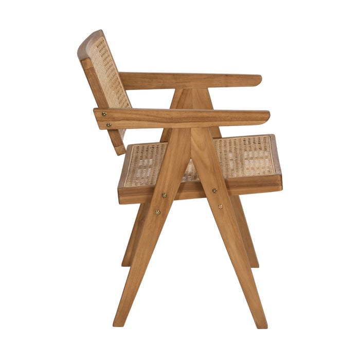 Natural Wood Chair 56 X 59 X 76 Cm