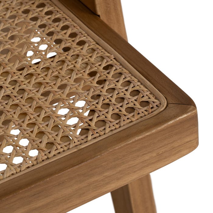 Natural Wood Chair 56 X 59 X 76 Cm